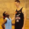 Aaron Daniel and NBL player