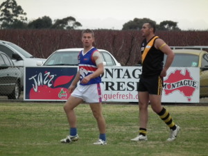 Dusty's 1st Senior game with the Dogs