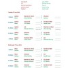 Draw for Tuesday & Wednesday