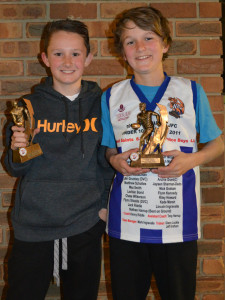 U12 Best & Fairest Joel Scholtes Runners Up Brad Rickard
