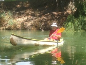 Canoeing on the Darling at Avoca Station