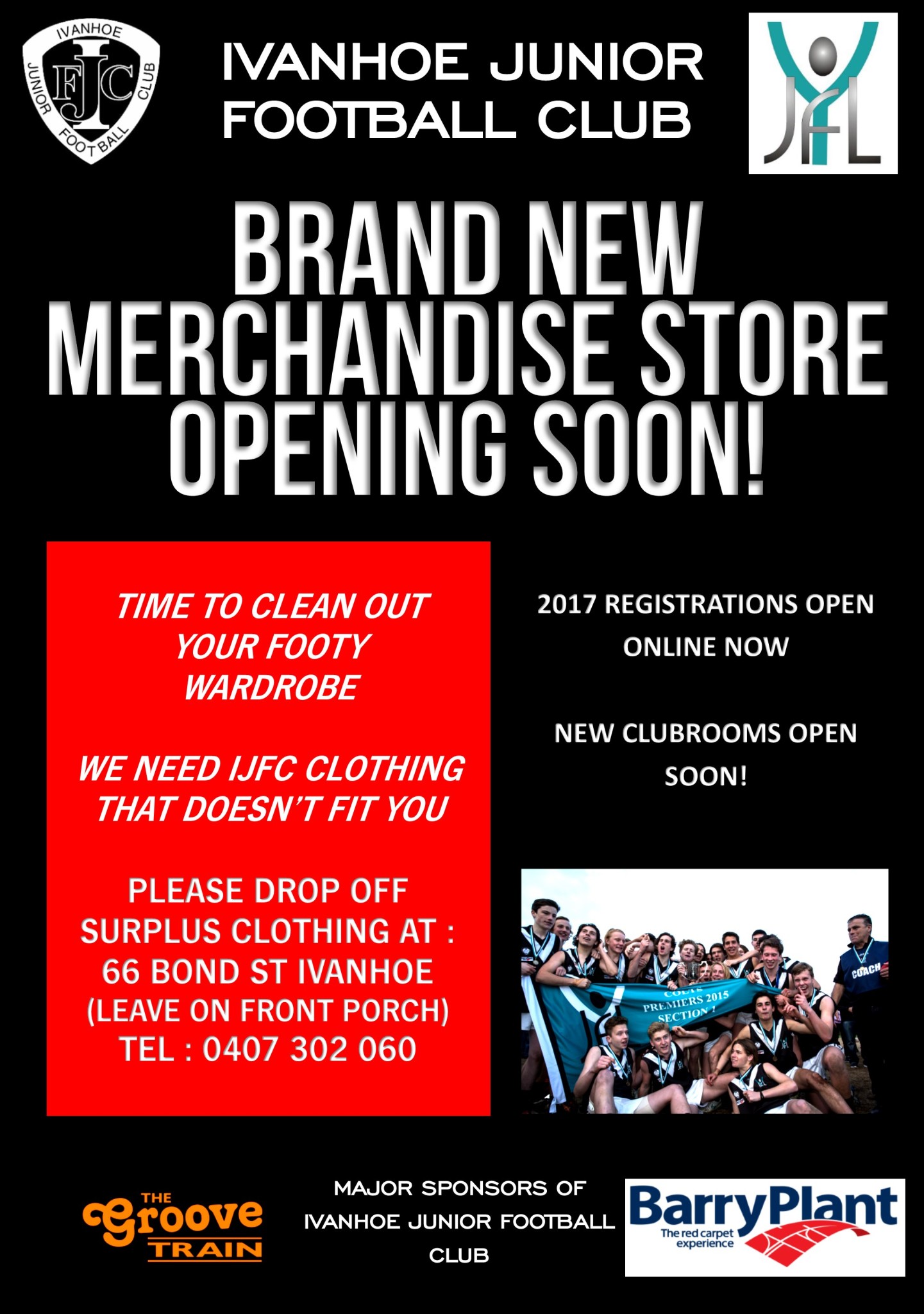 New Merchandise Store Coming Soon Ivanhoe JFC SportsTG