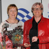 Vanessa Twigg (r) receiving her Local Hero Award from WGIS Chair Deb Parker