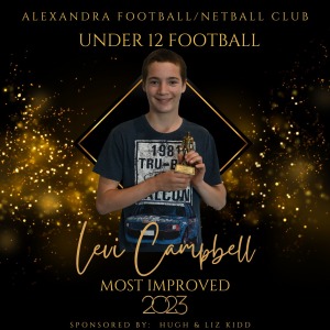 Under 12 Football Most Improved