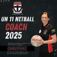 11 & Under Netball Coach - Carly Hill - 0433 331 857