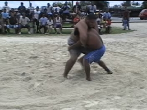 Beach wrestling