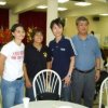 Morgan Reyes, Theresa Sison and The Taipei Coach poses for camera