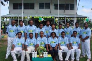 The 2008 Telikom Titans Cricket Team with the SP Super Series Cup.