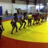 Young wresters Practicing Form