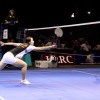 Women's singles final; Zhou Mi vs Rachel Hindley