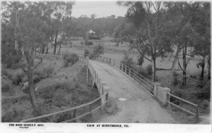 View at Hurstbridge Bridge circa 1910 - 1918