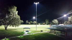 2015 - New lights on Bill O'Callaghan Oval