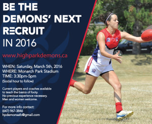Be the Demons' Next Recruit in 2016